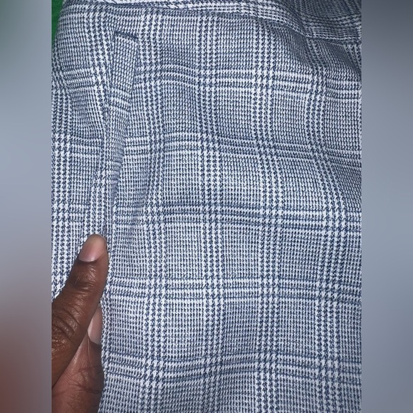 NWT Talbots Blue and White Checkered Pants size 6 Petite - Picture 3 of 7